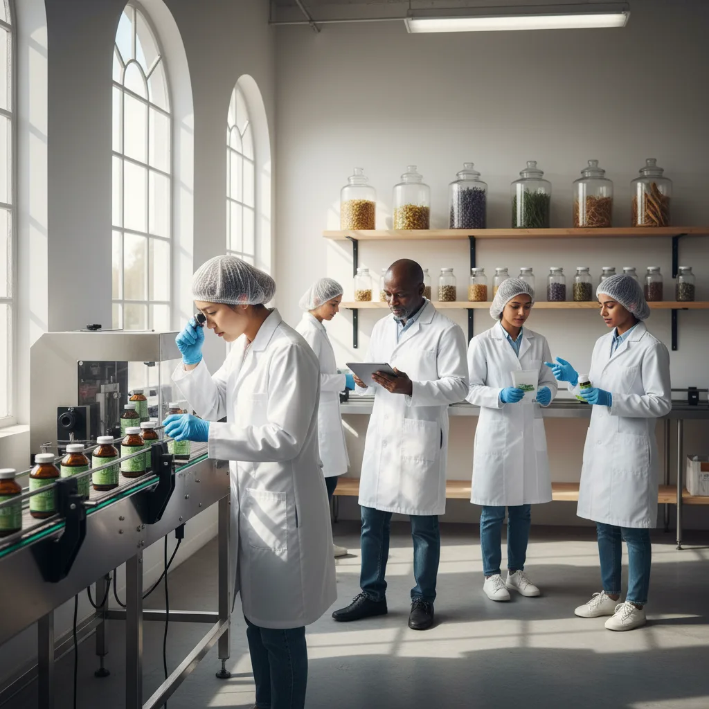 eco-friendly herbal supplement facility