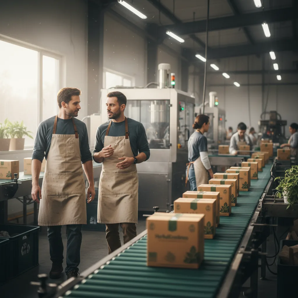 industrial tea processing facility