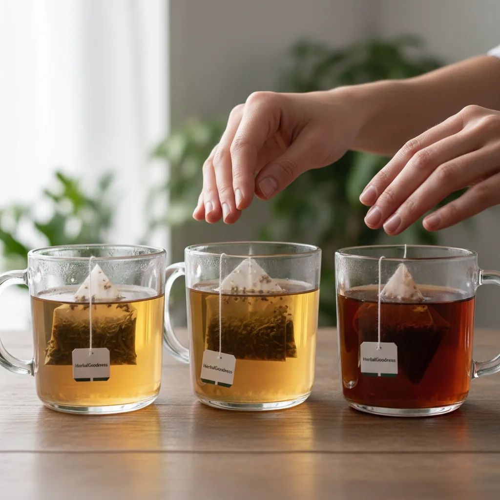 whole leaf tea bag cut size effect
