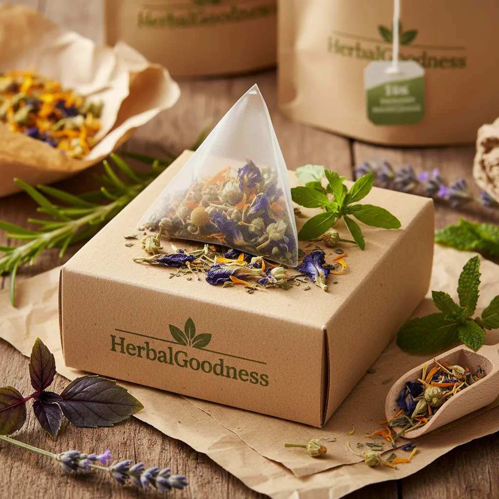 herbal tea contract manufacturing eco packaging