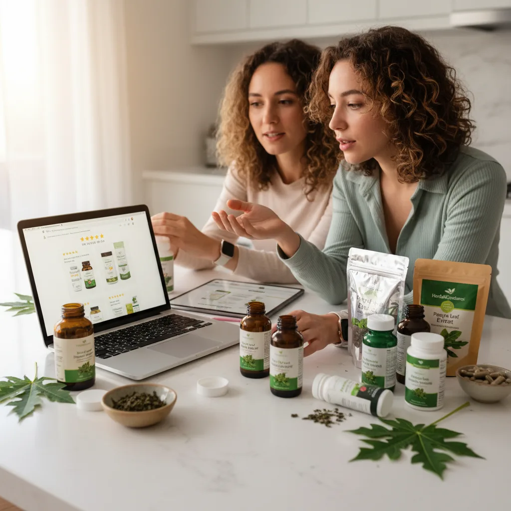 papaya leaf tea tasting night