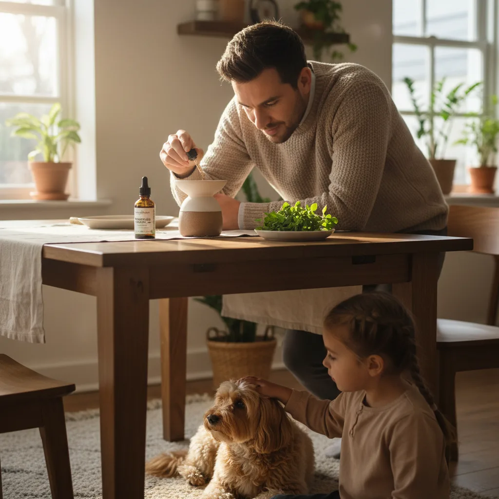 oregano oil and pets safety concept