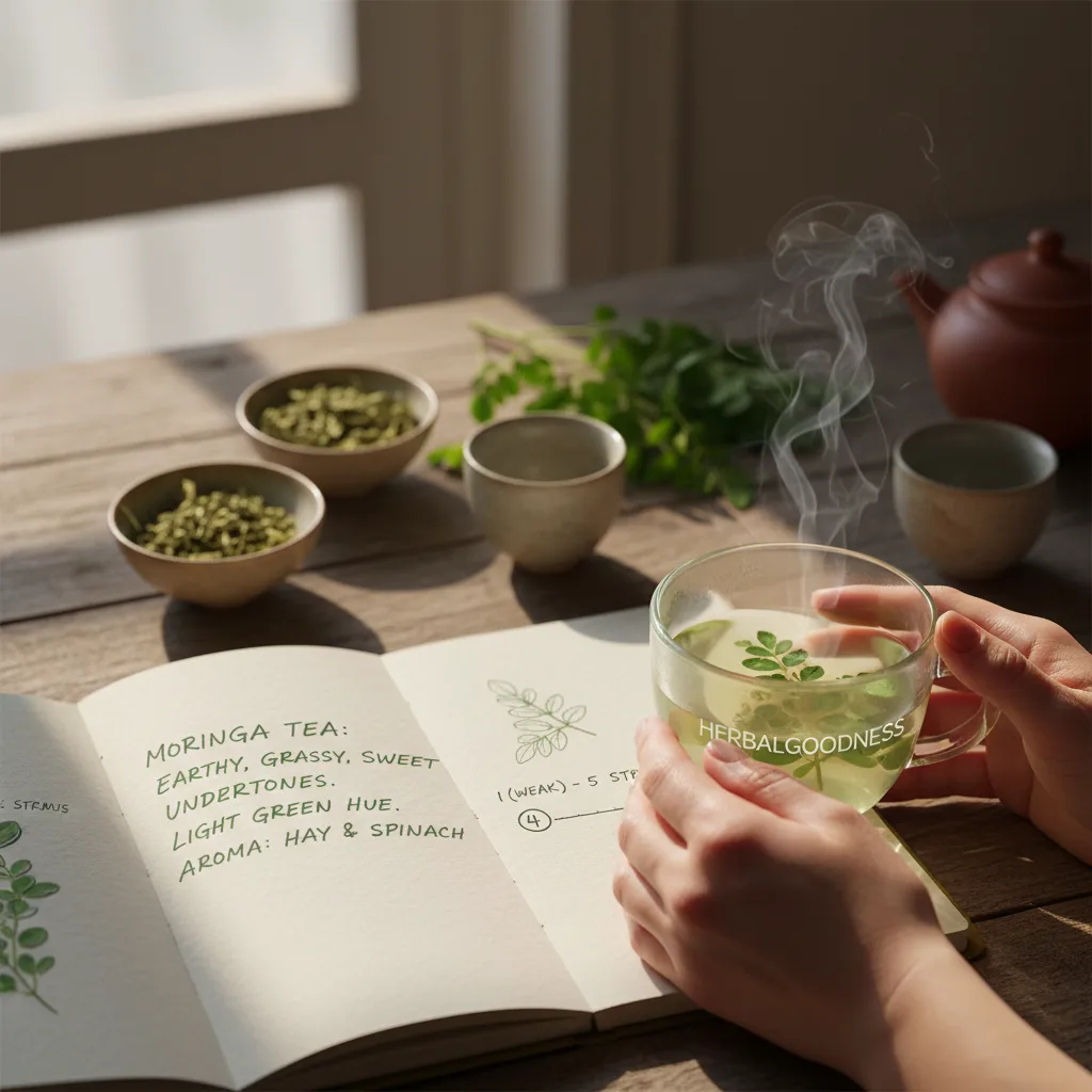 tea tasting setup