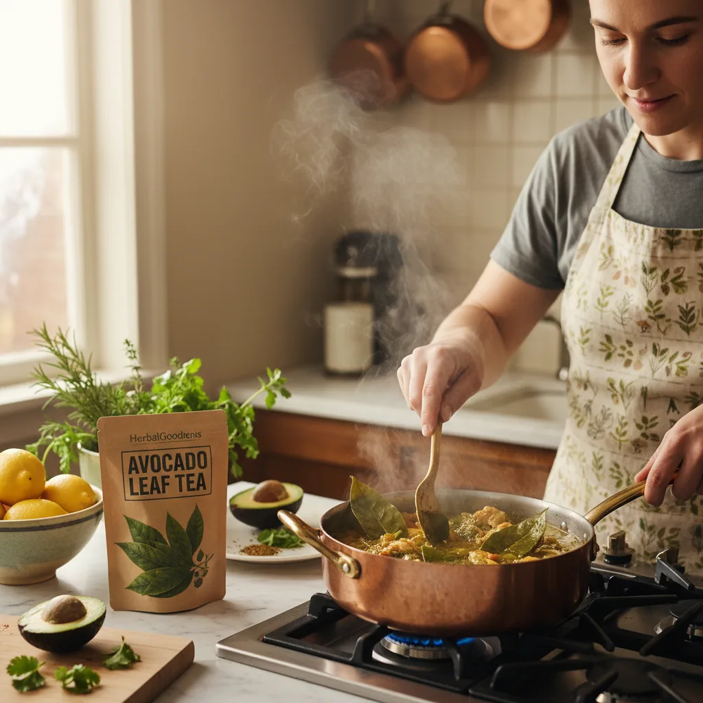 avocado leaf tea preparation