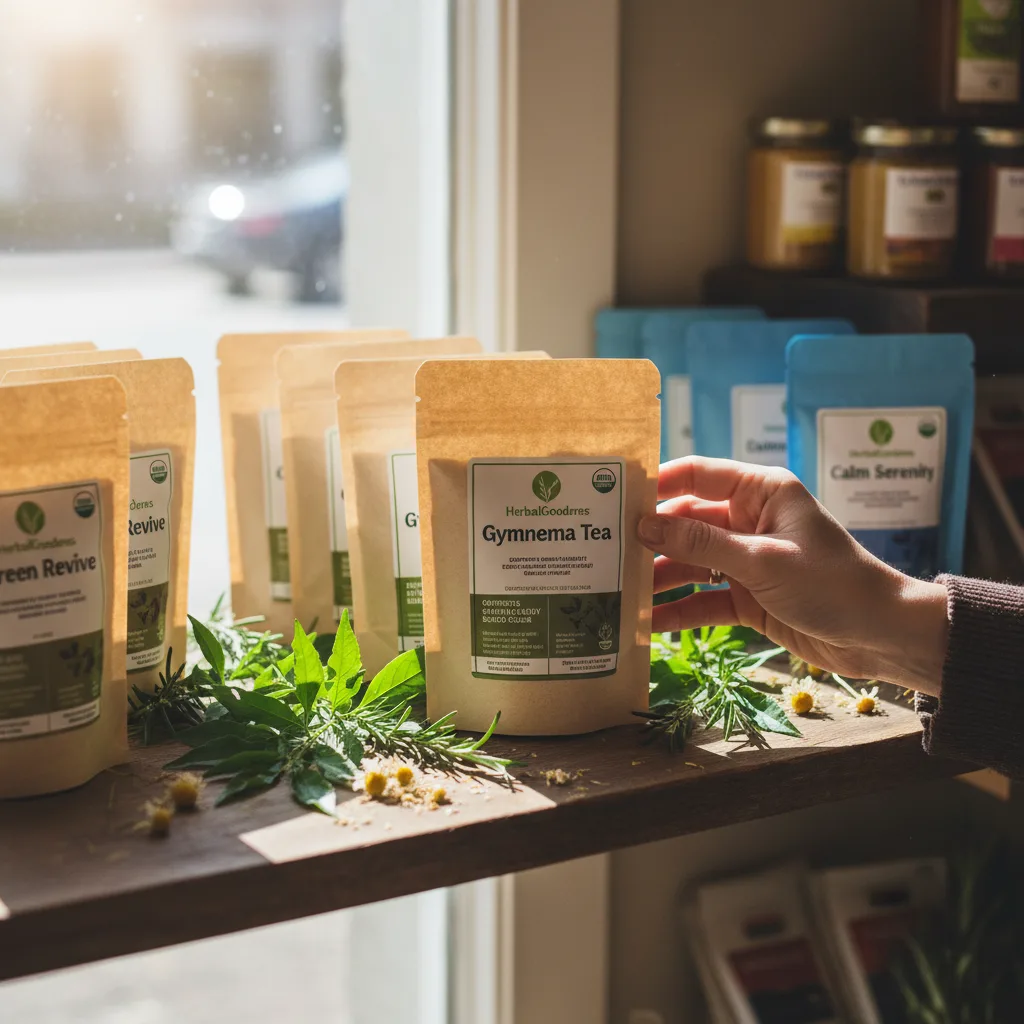 organic tea packaging and label symbols