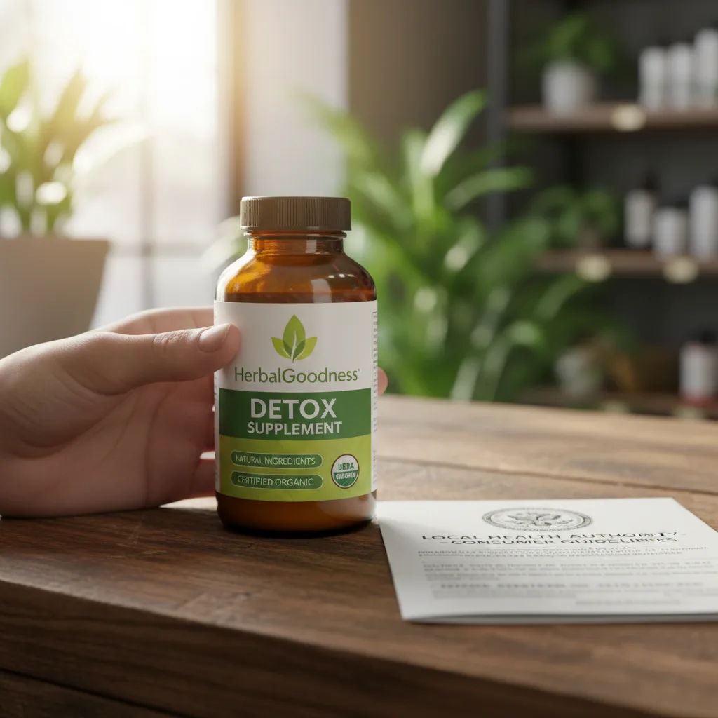 organic detox product display