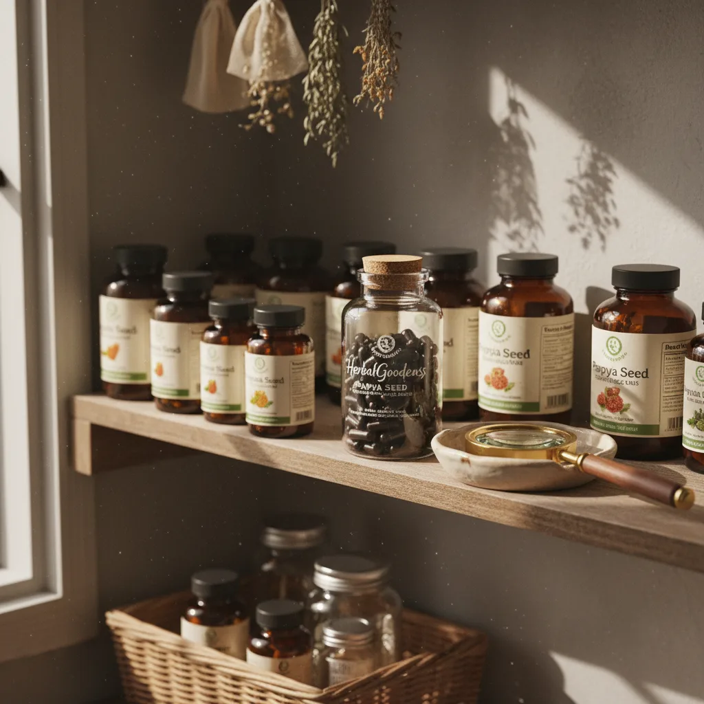 supplements storage papaya freshness