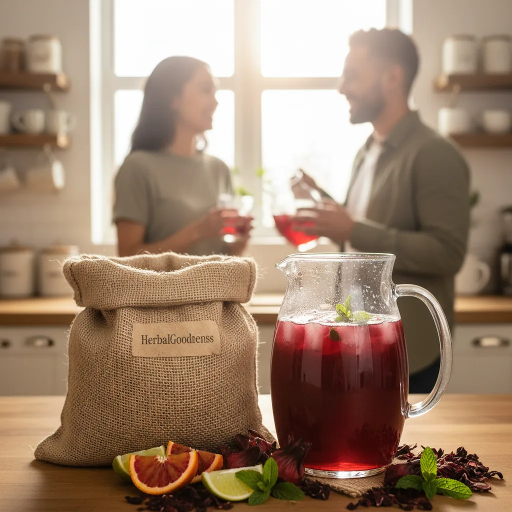 hibiscus tea loose leaf preparation