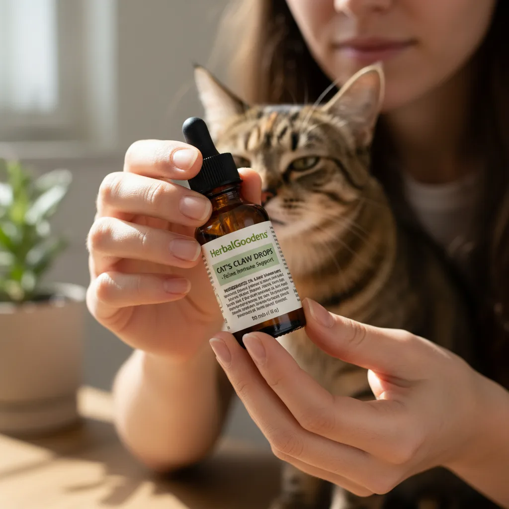Reading pet supplement label dropper bottles