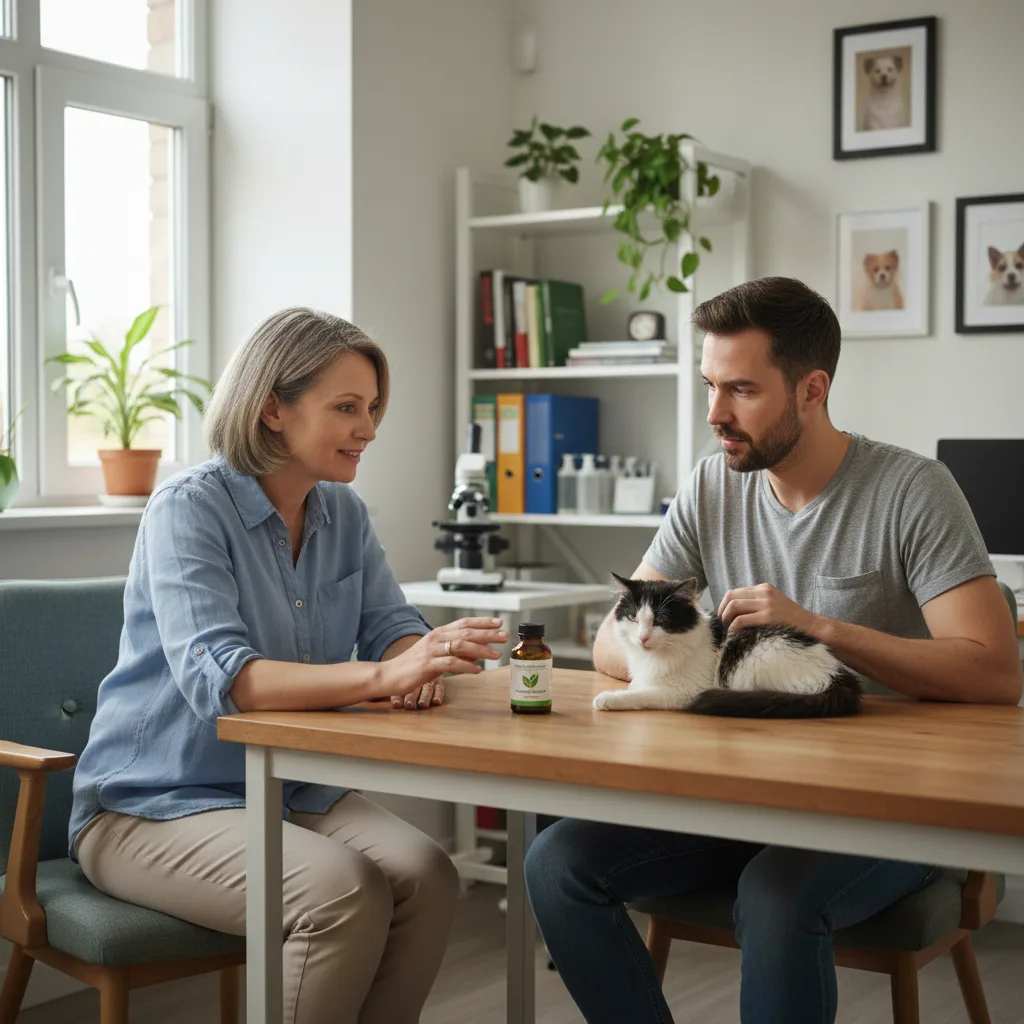 Bottle of cat's claw herbal extract drops