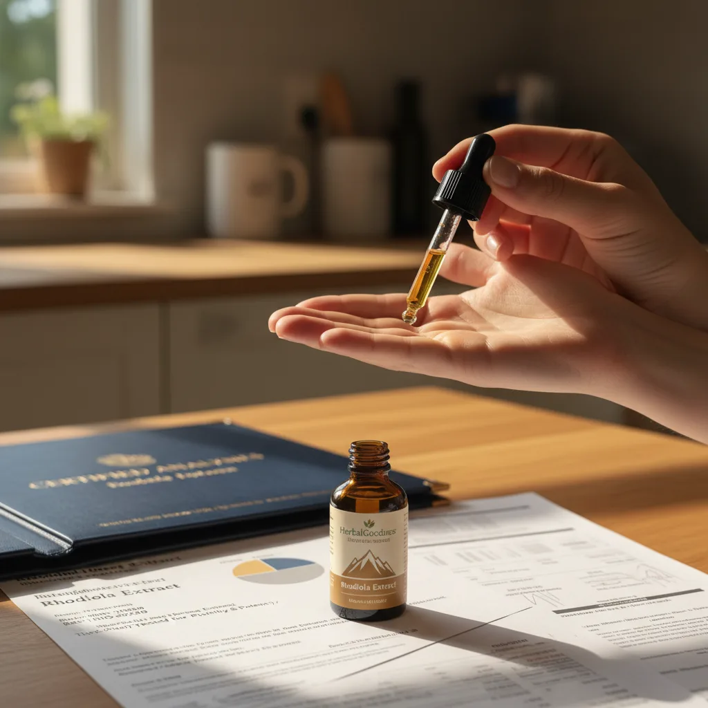rhodiola test certificate