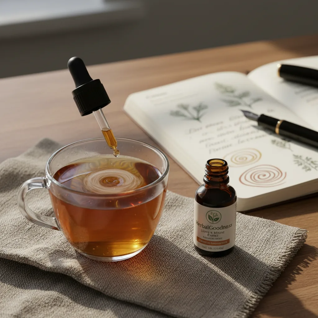 lion's mane tea and journaling