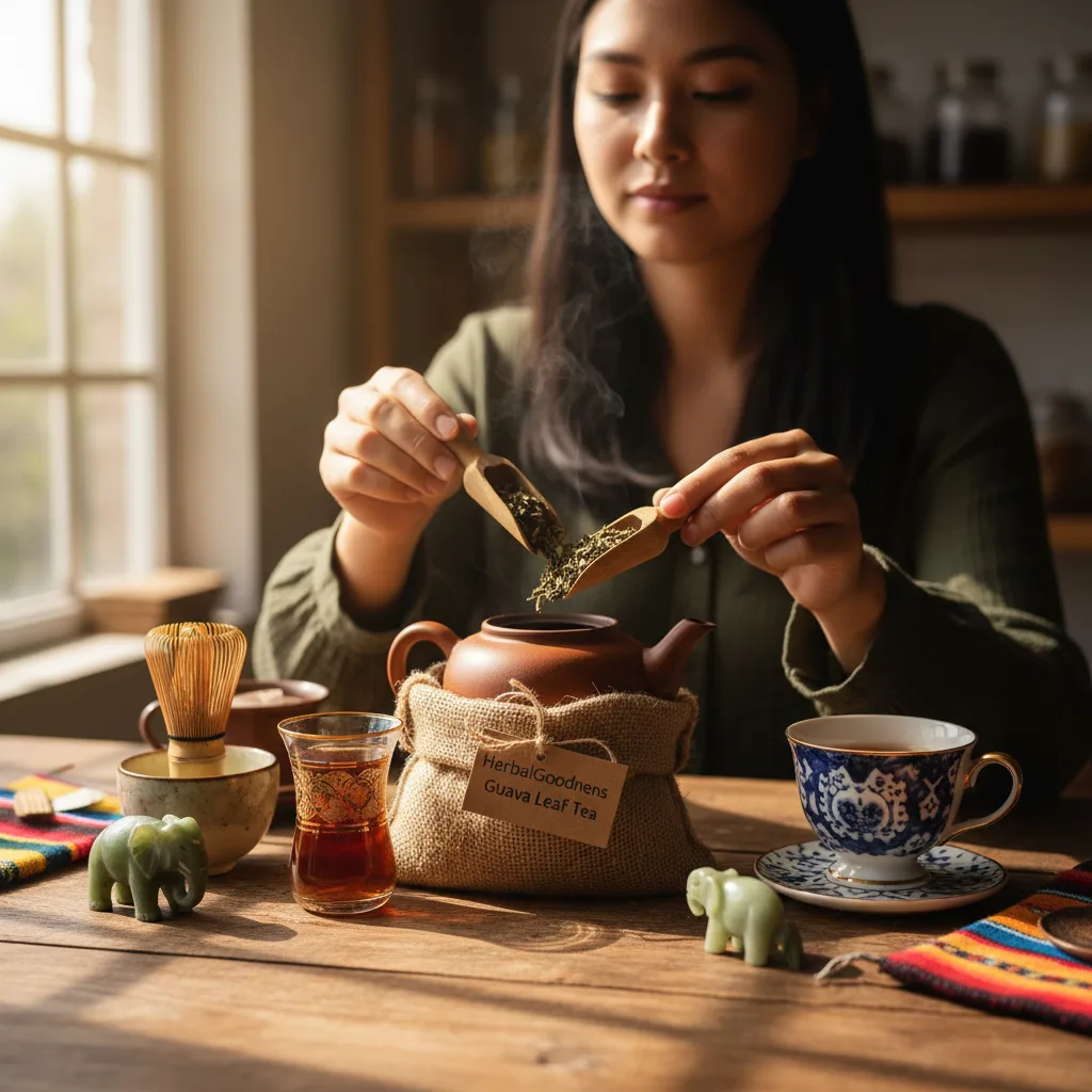 guava leaf tea cup