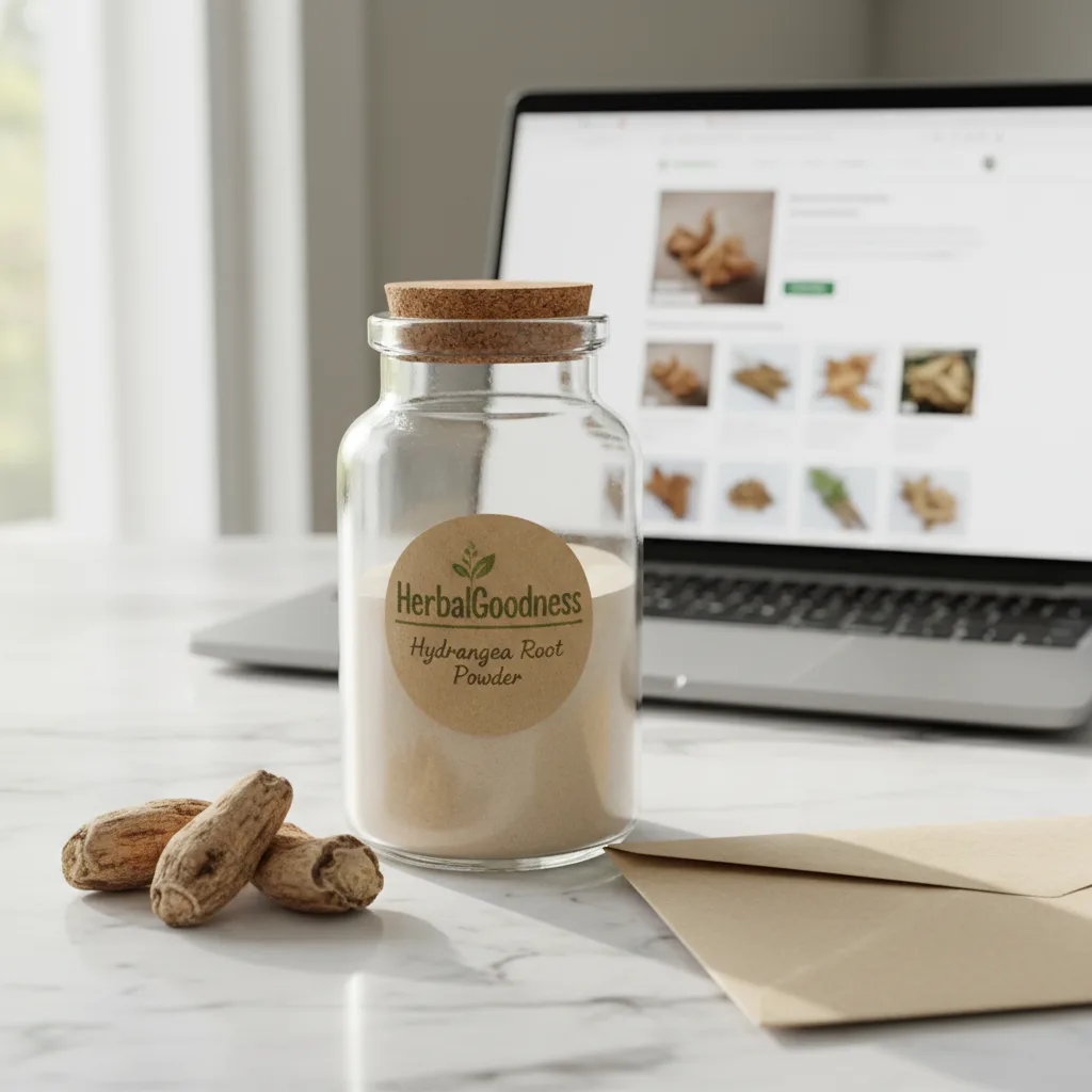 hydrangea root ethical sourcing tea powder