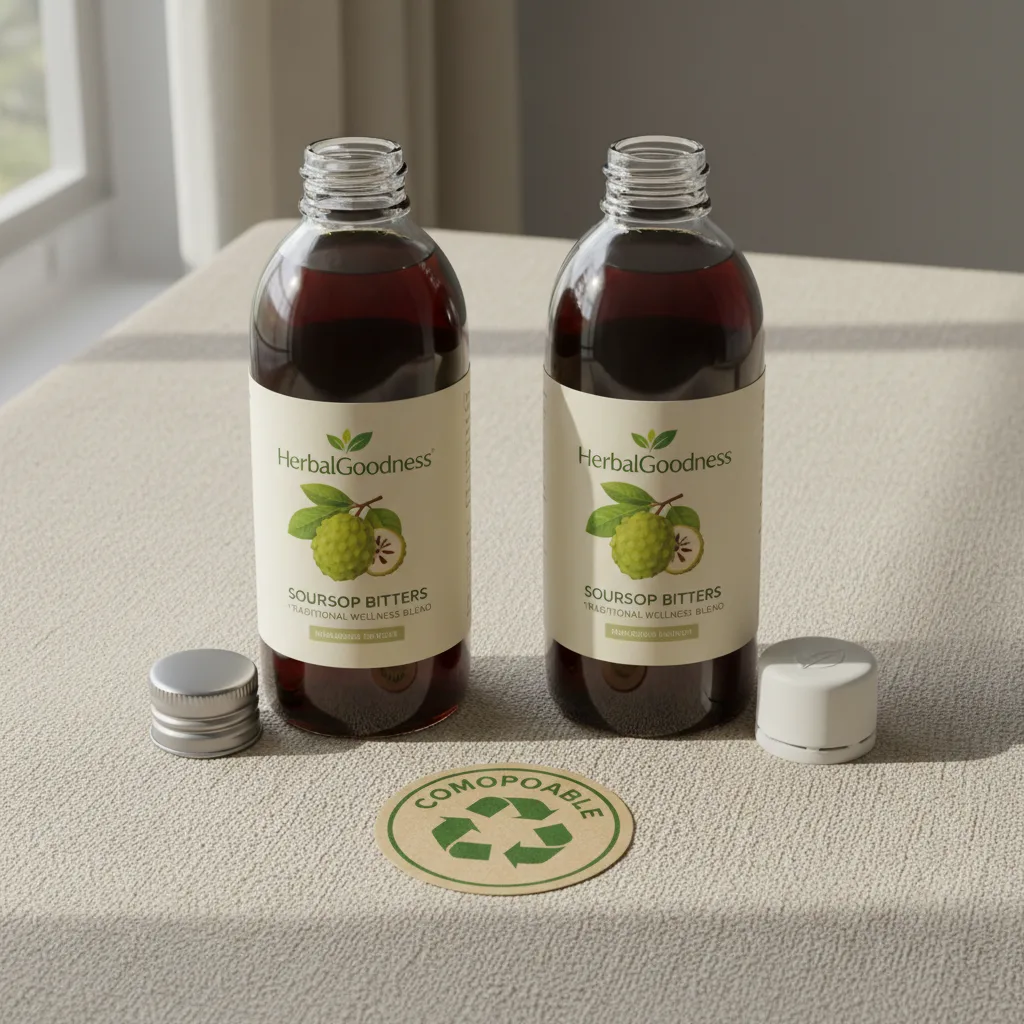 refillable soursop bitters eco packaging