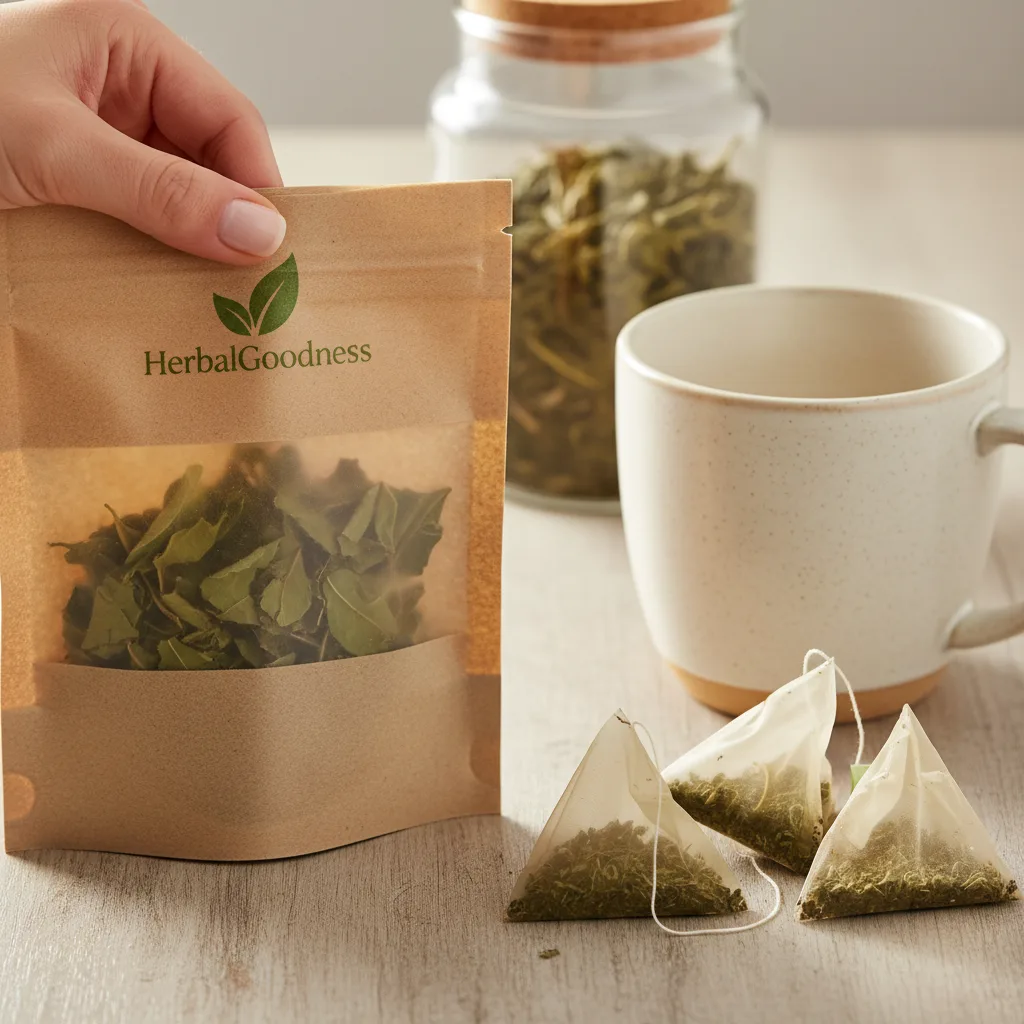 tea bag composting illustration