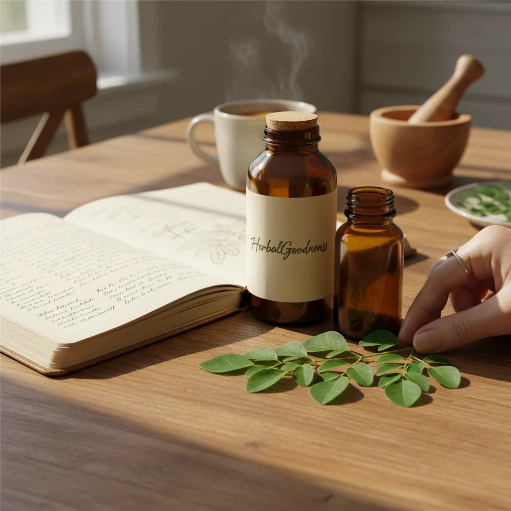 herbal tea ingredient label sample
