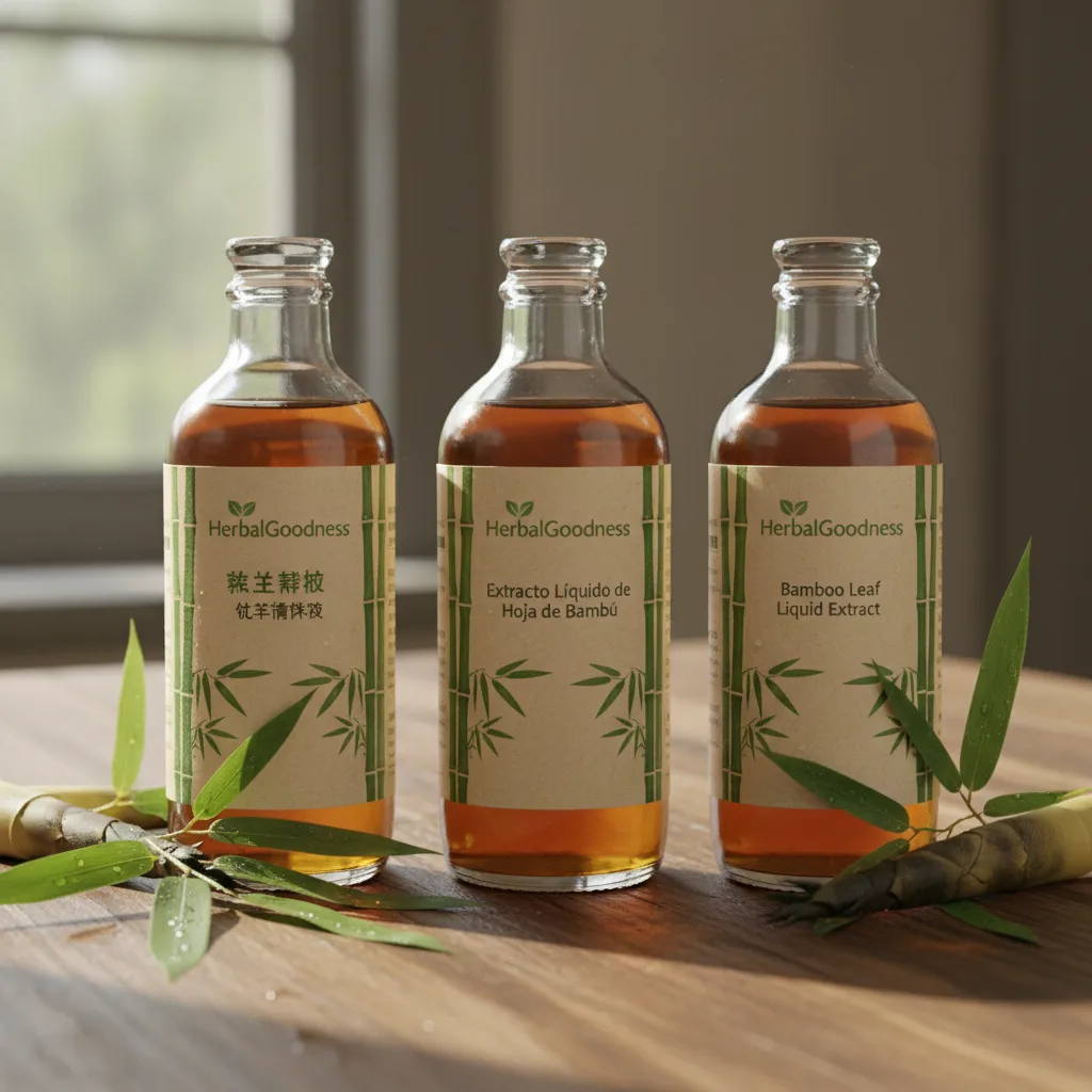 Bamboo leaves for extract label identification