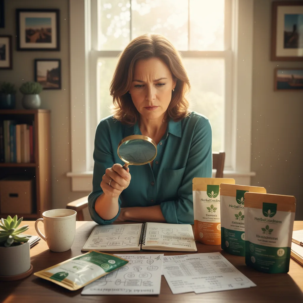 reading herbal supplement labels