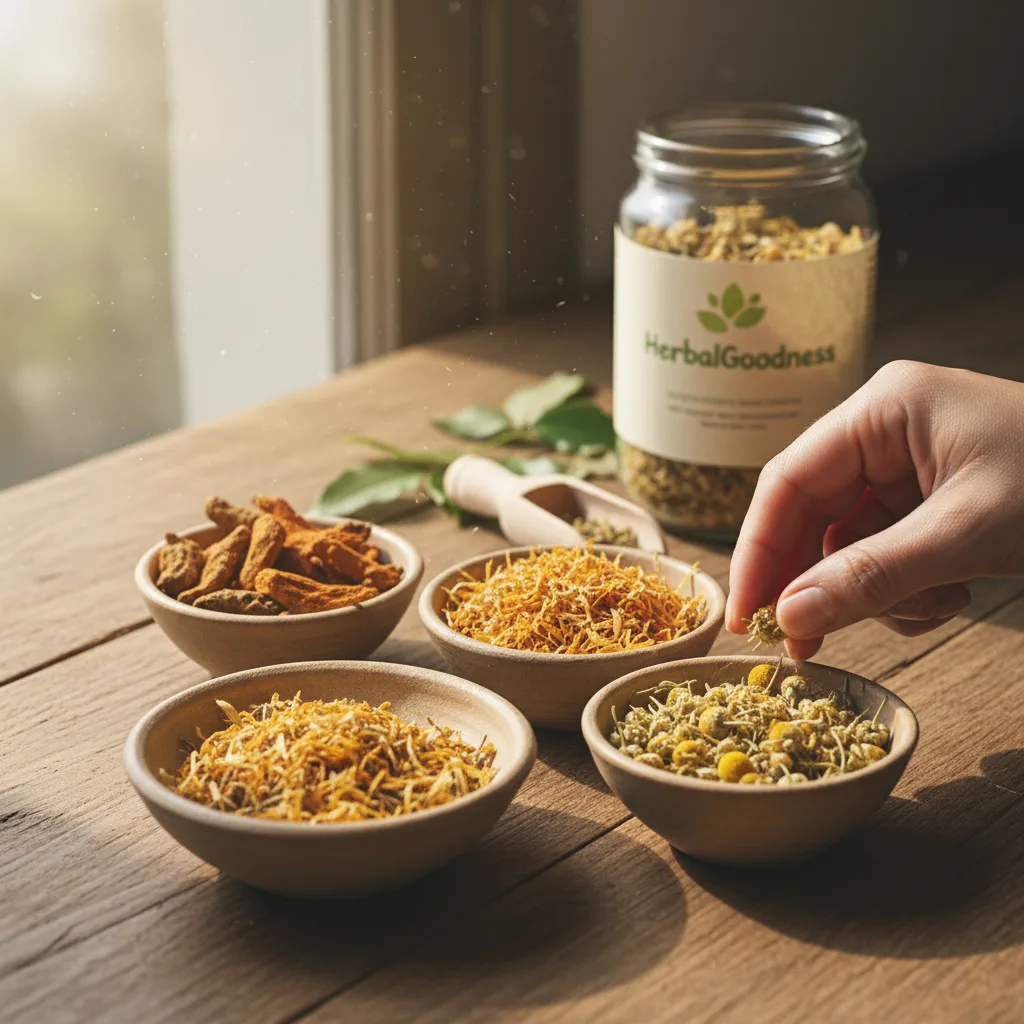 herbal beauty routine
