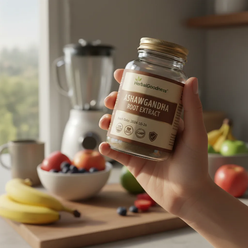 sustainable herbal storage ashwagandha root extract