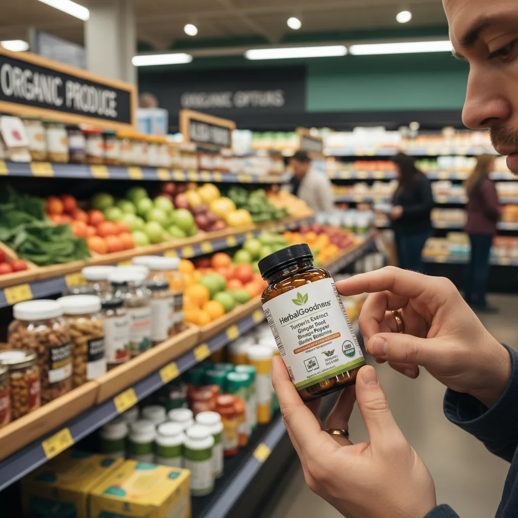 herbal supplement label example