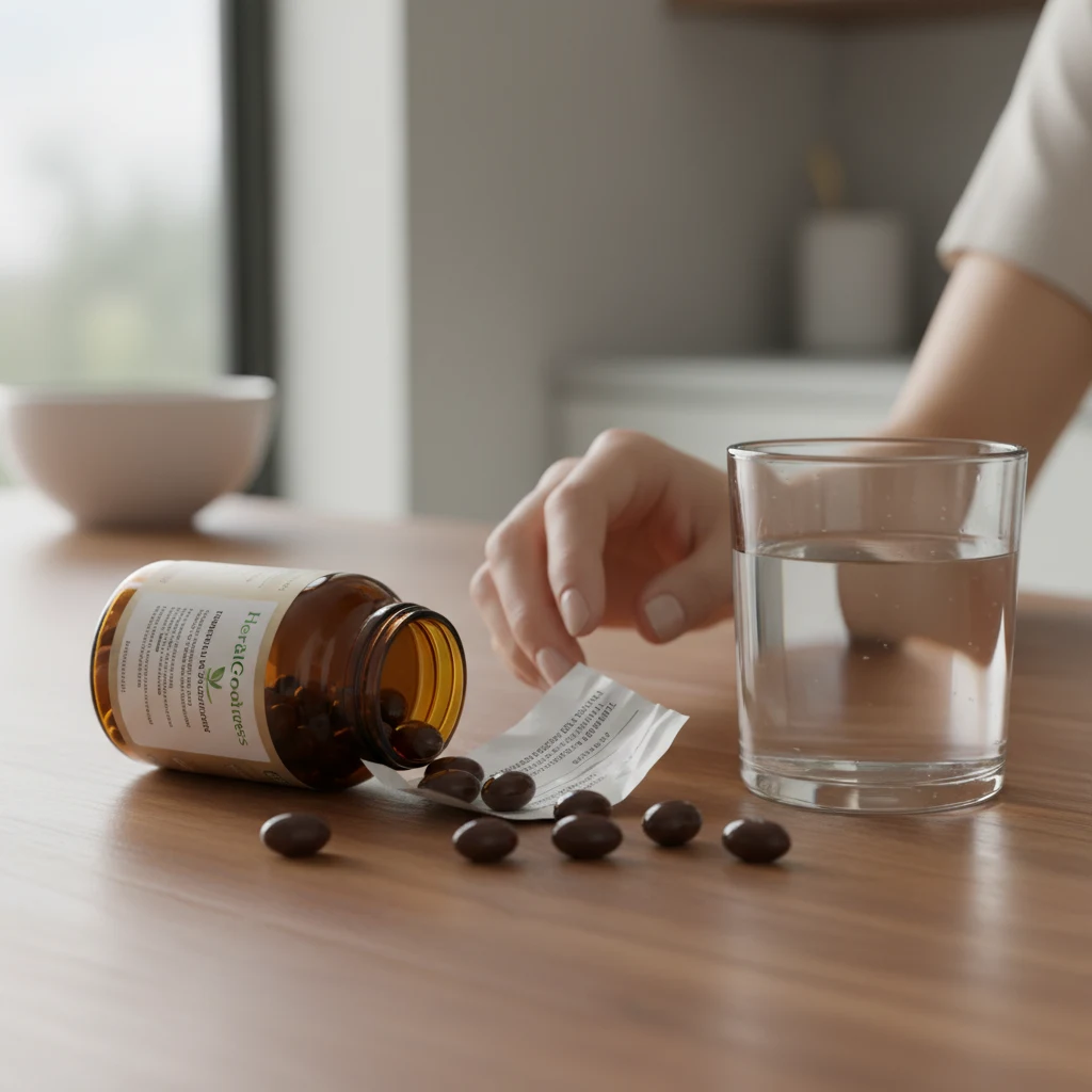 Papaya supplement capsules focus