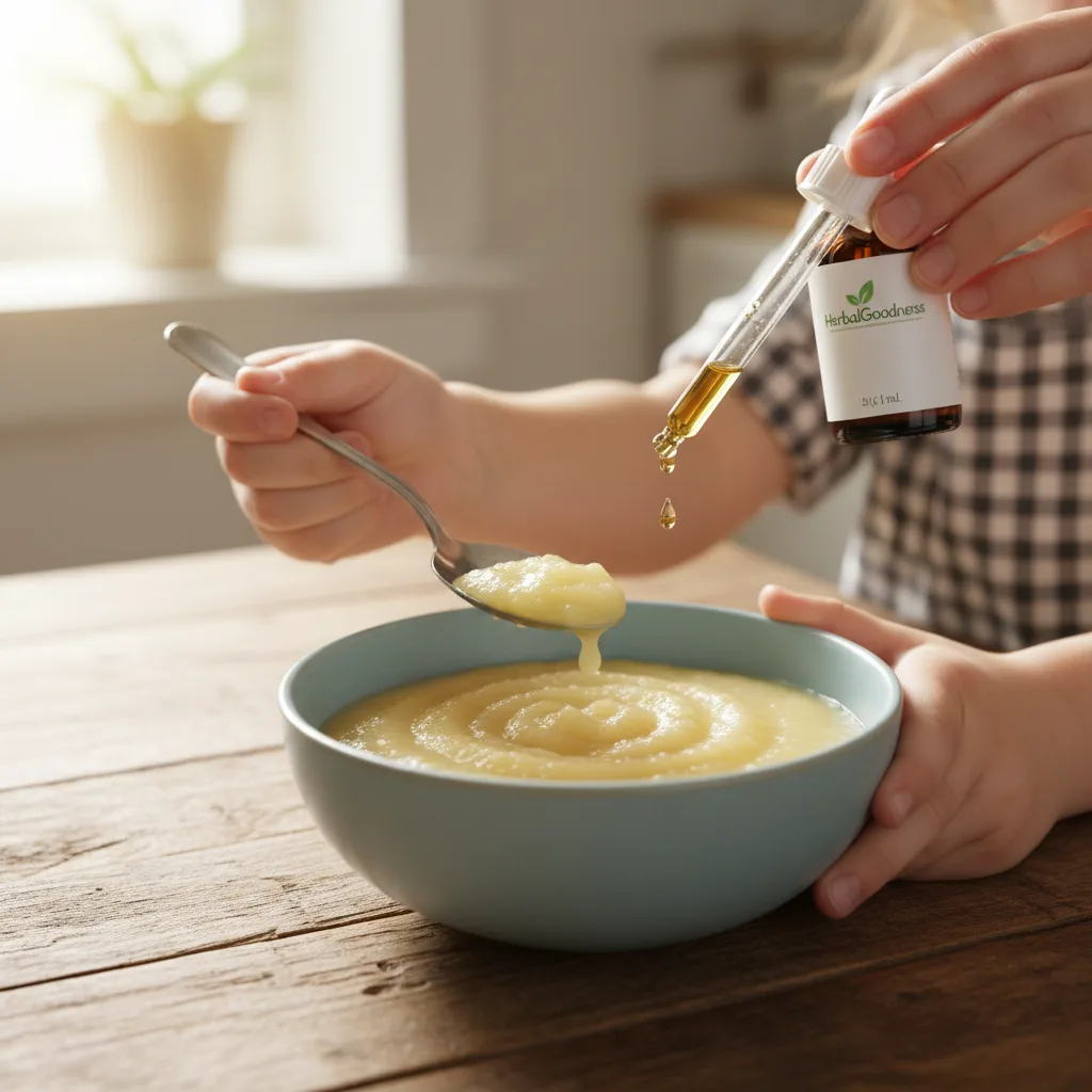 child-tasting-gut-drops