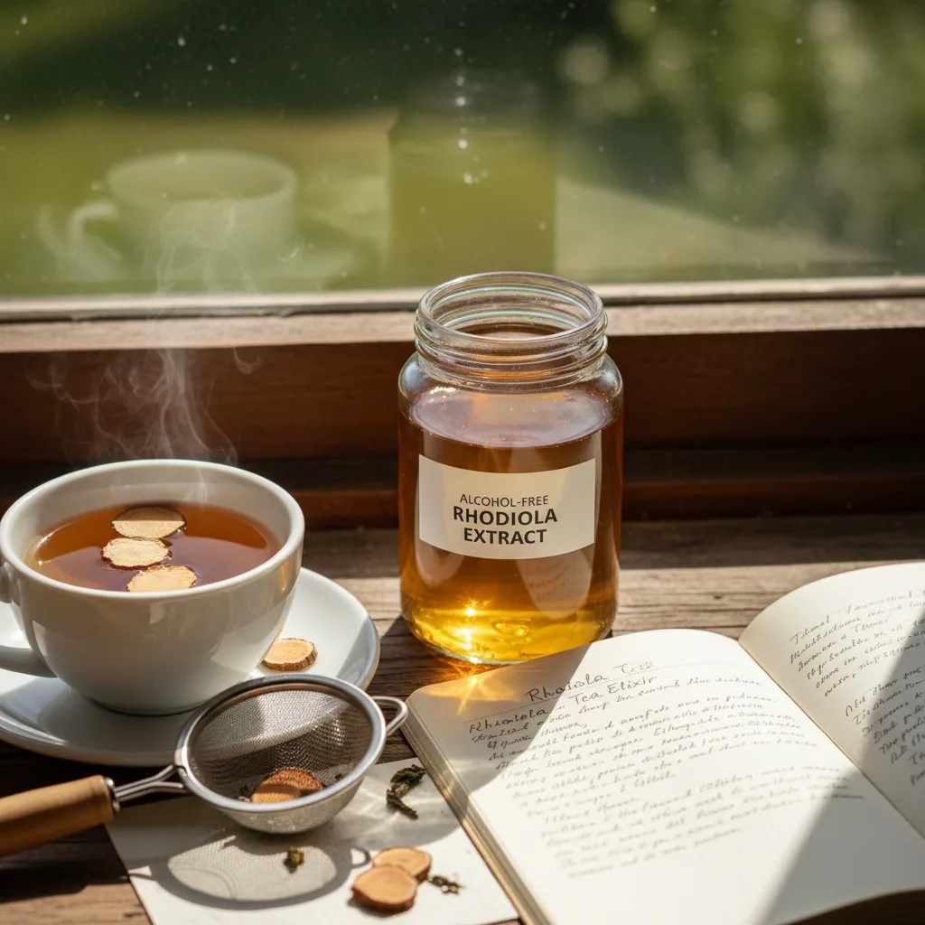 making rhodiola tea at home