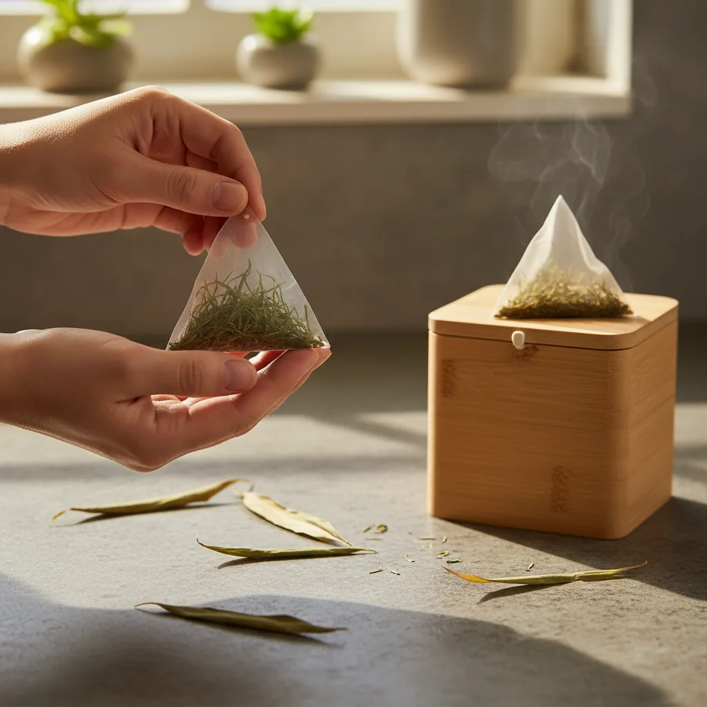 plant-based tea bag materials bamboo leaf