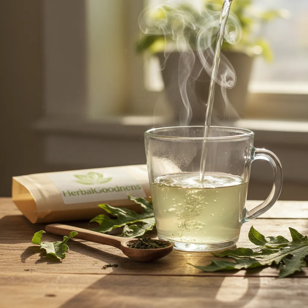 sunbrew-papaya-leaf-tea-process