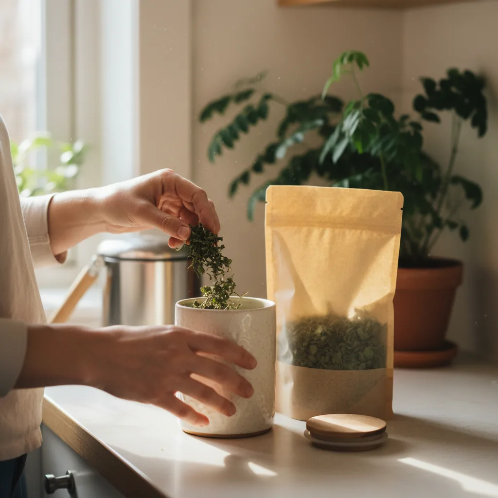moringa tea bulk packaging