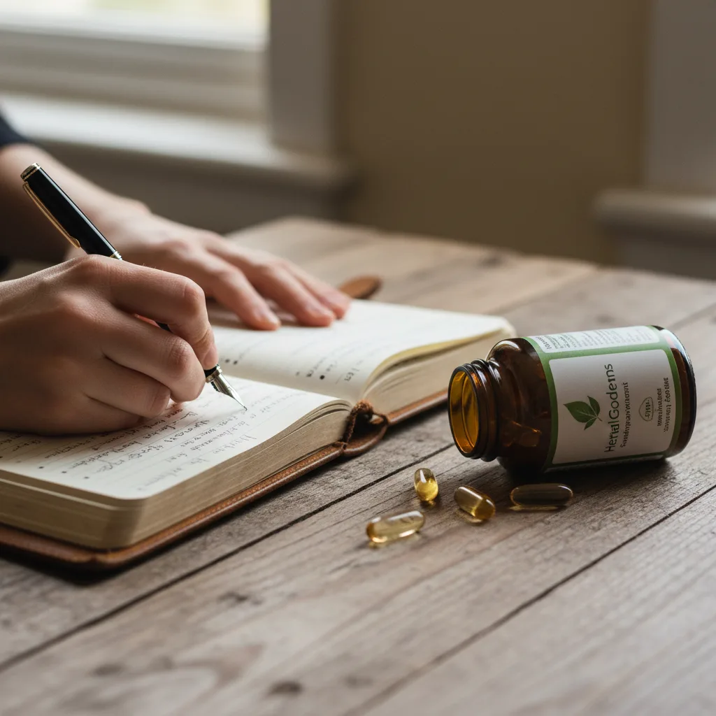 Supplement Label and Sensory Note Example