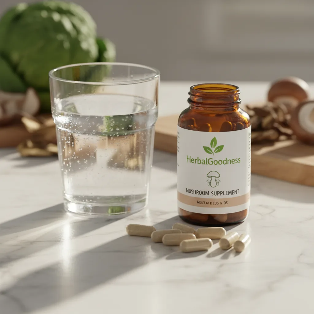 Variety of mushroom supplement formats for families