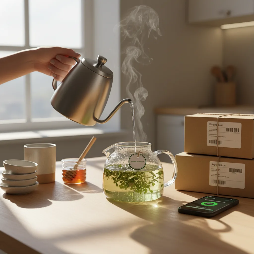 shopping-moringa-tea-laptop-order