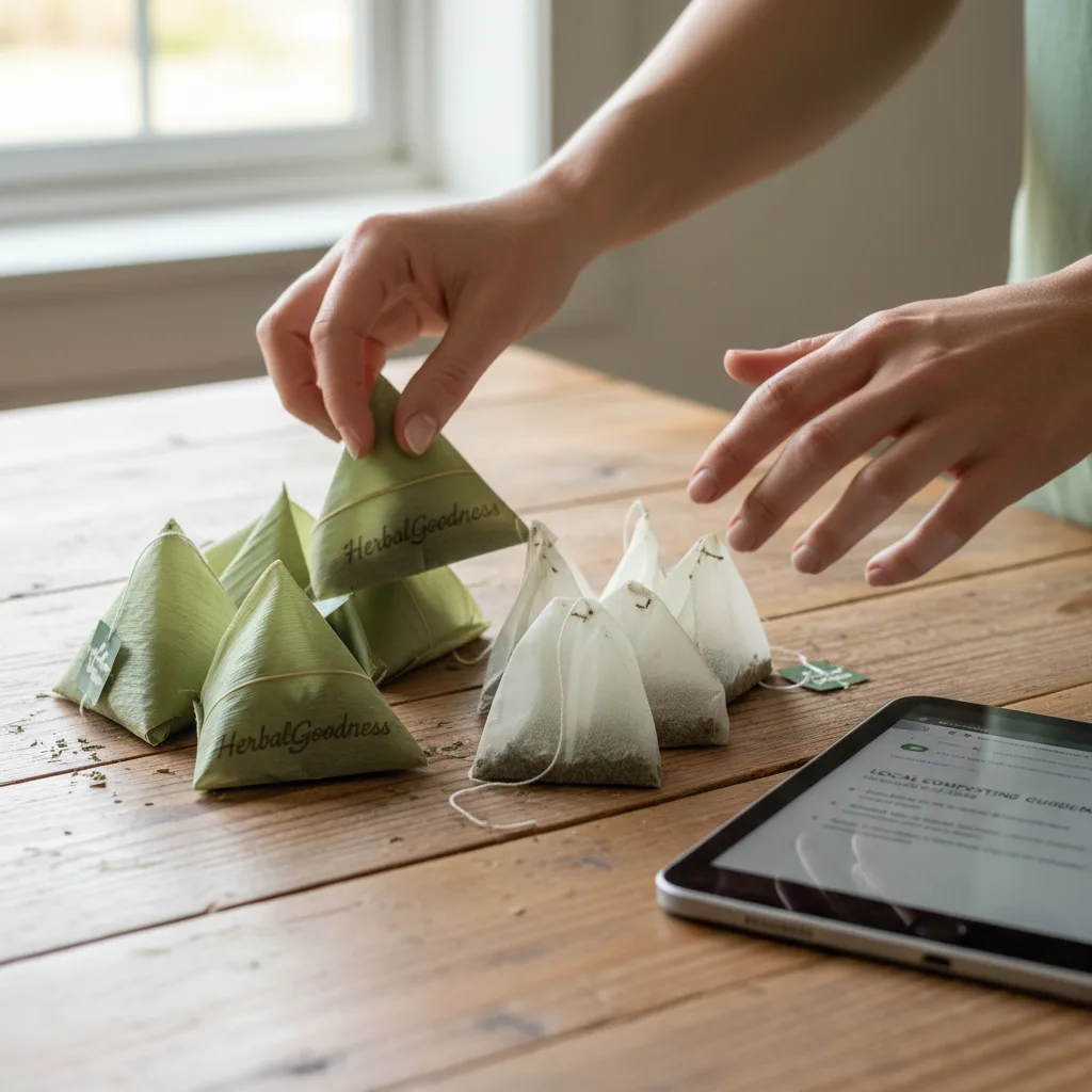 eco-friendly tea bag disposal