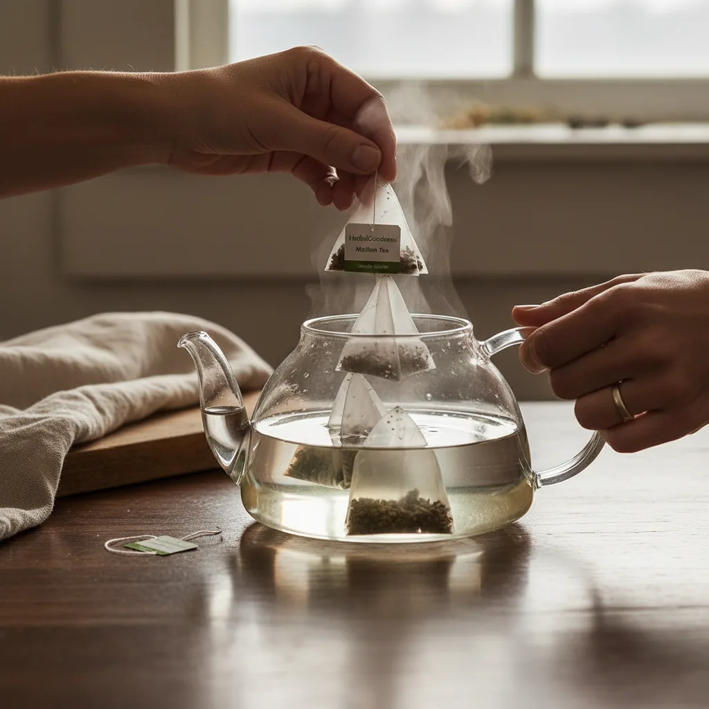 mindful tea brewing