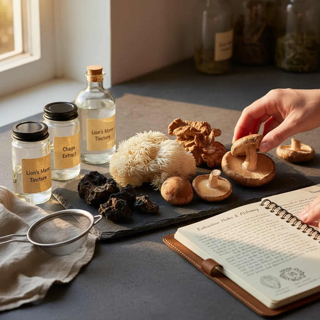 small batch mushroom tincture