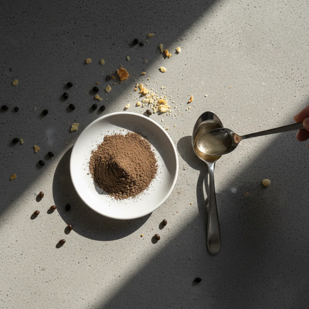 Papaya seed powder quality testing at home
