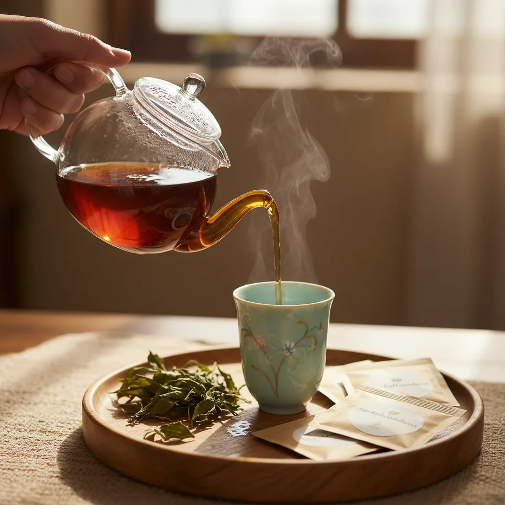 teacups and samples