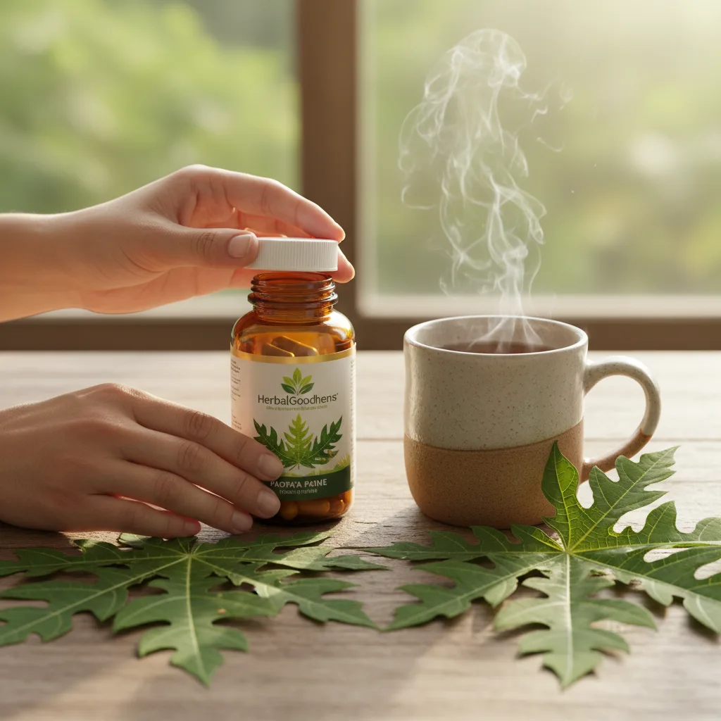 papaya leaf extraction process