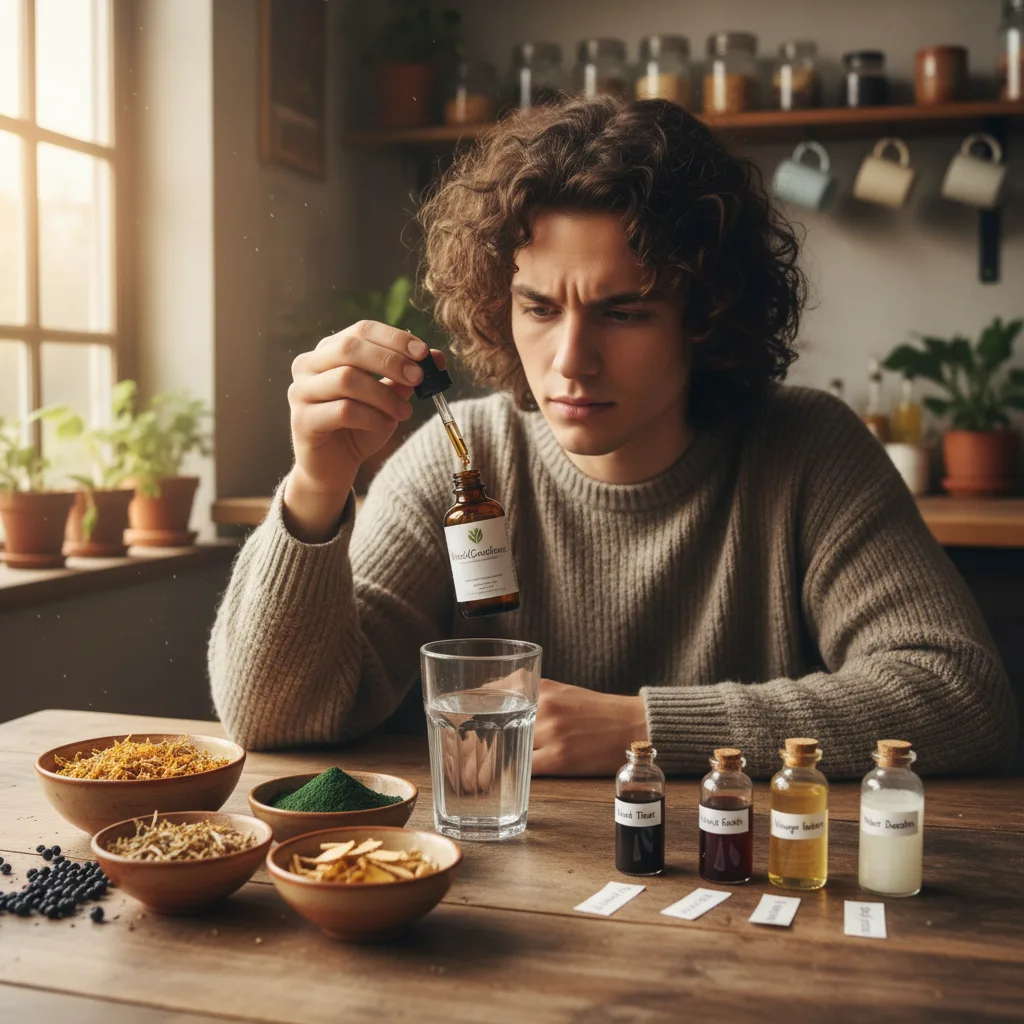 herbal oil infusion dropper