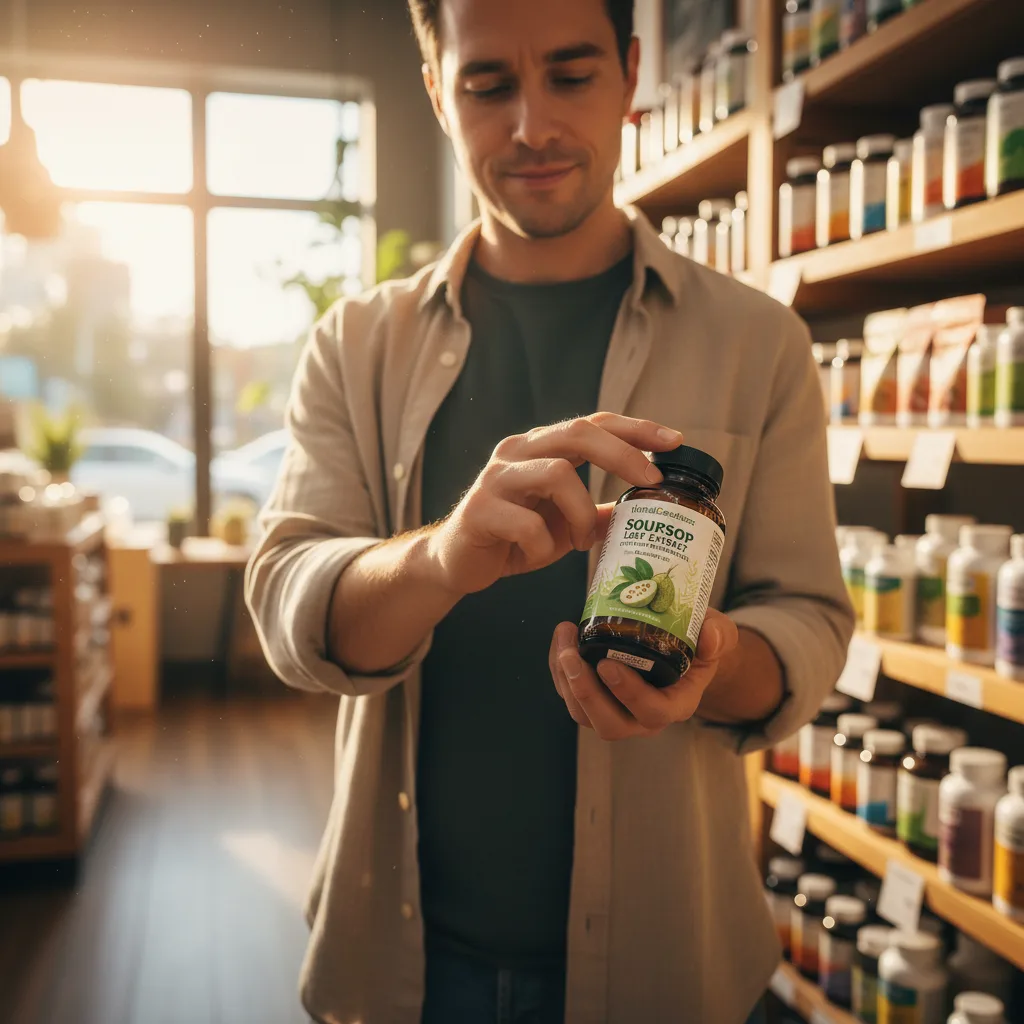 Soursop capsule labels and batch codes