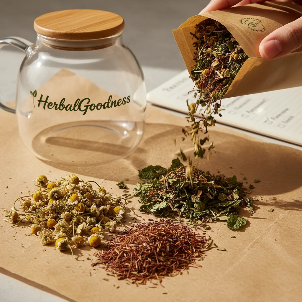 caffeine free herbal tea packaging