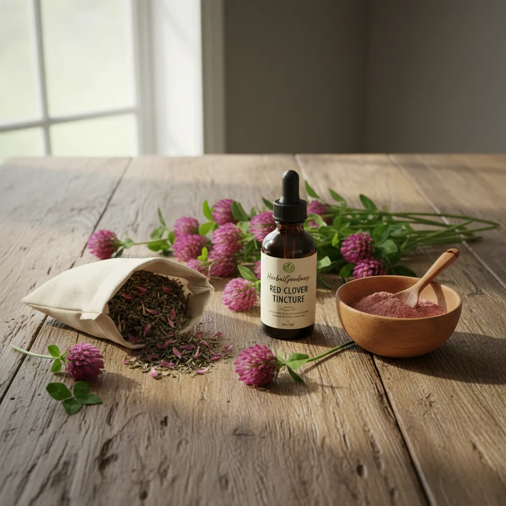 red clover powders capsules tea
