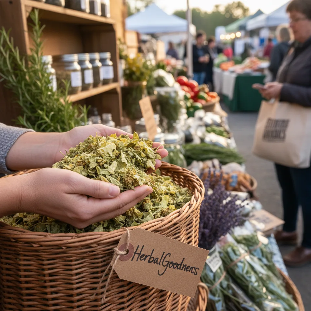 local herbalists at farmers market