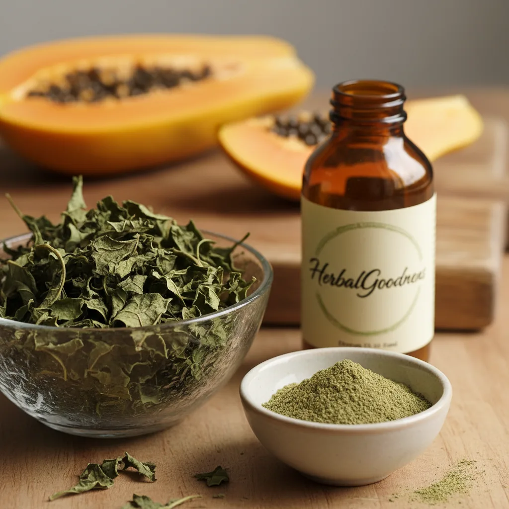 Fermented papaya leaf brine vegetables