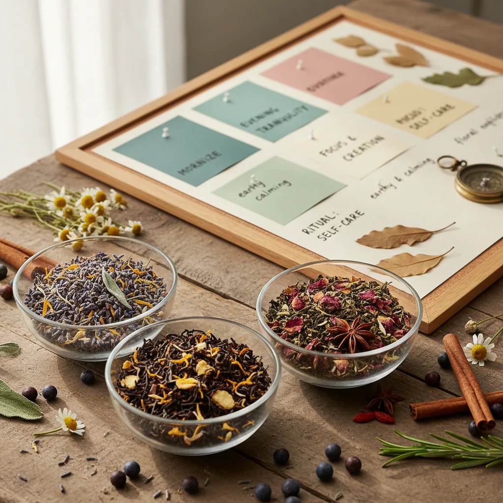 private-label tea blending illustration