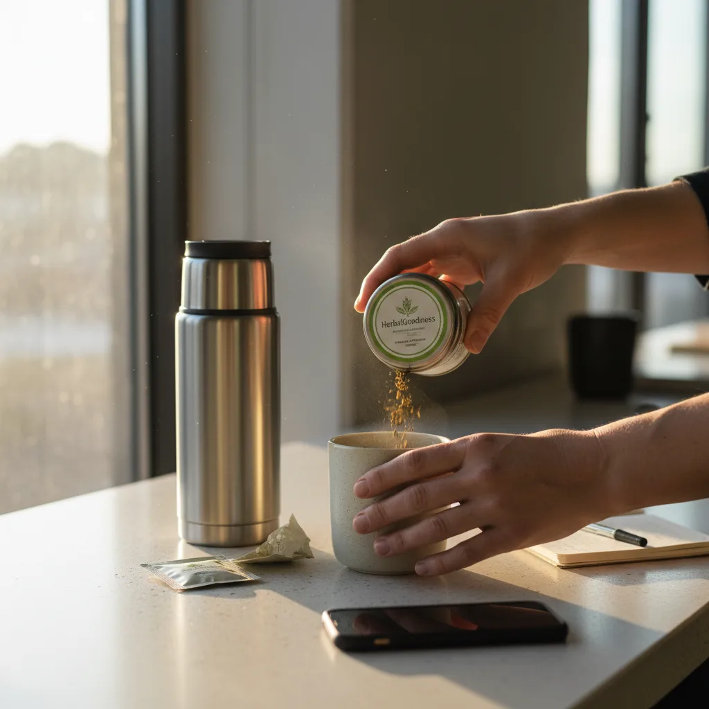 herbal tea on the go