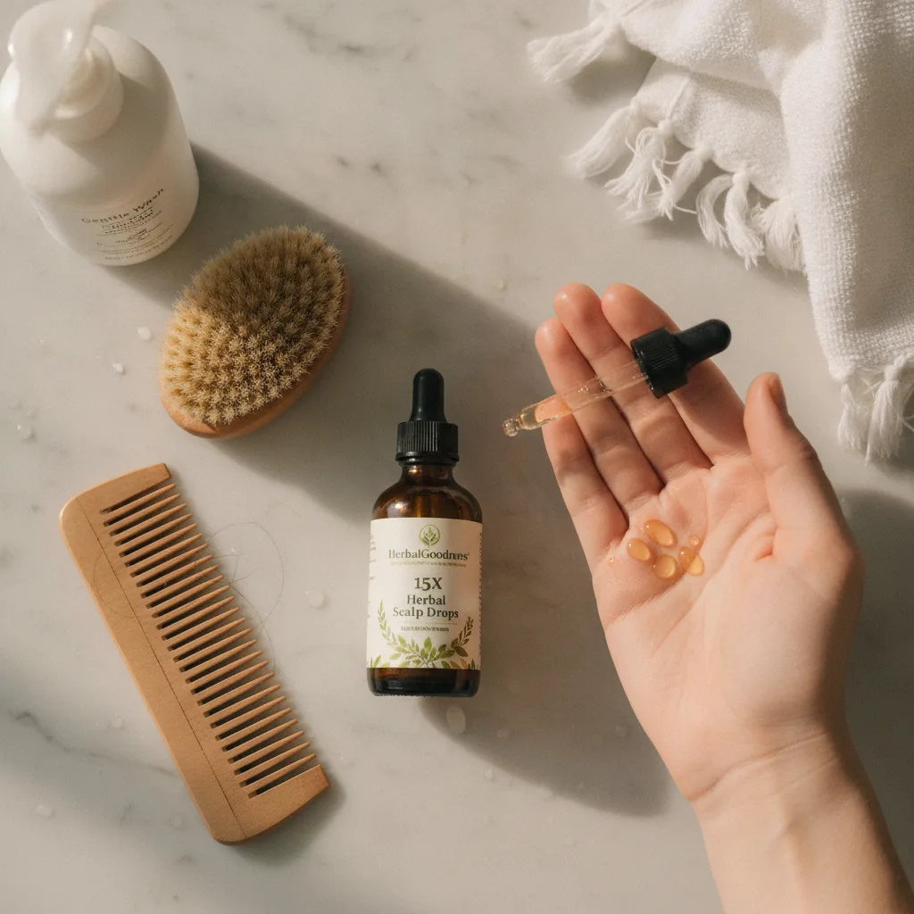 experiencing scalp feel with concentrated extracts